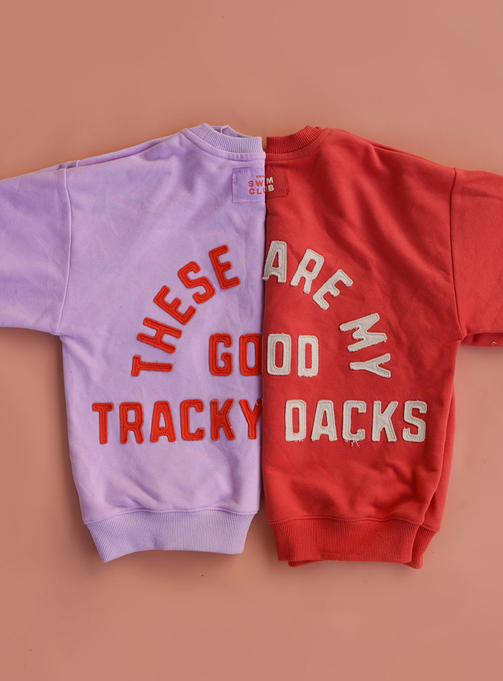 Good Tracky Pullover Red Cream