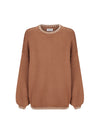 Mocha Stitched Knit Jumper