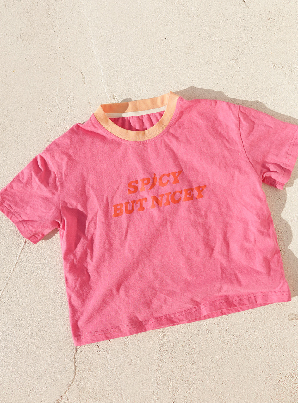 Spicy But Nicey T Shirt Pink